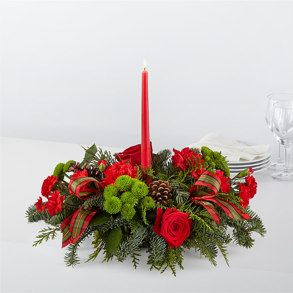 By the Candlelight Centerpiece – BETTY'S FLOWERS AND GIFTS, Watsonville CA