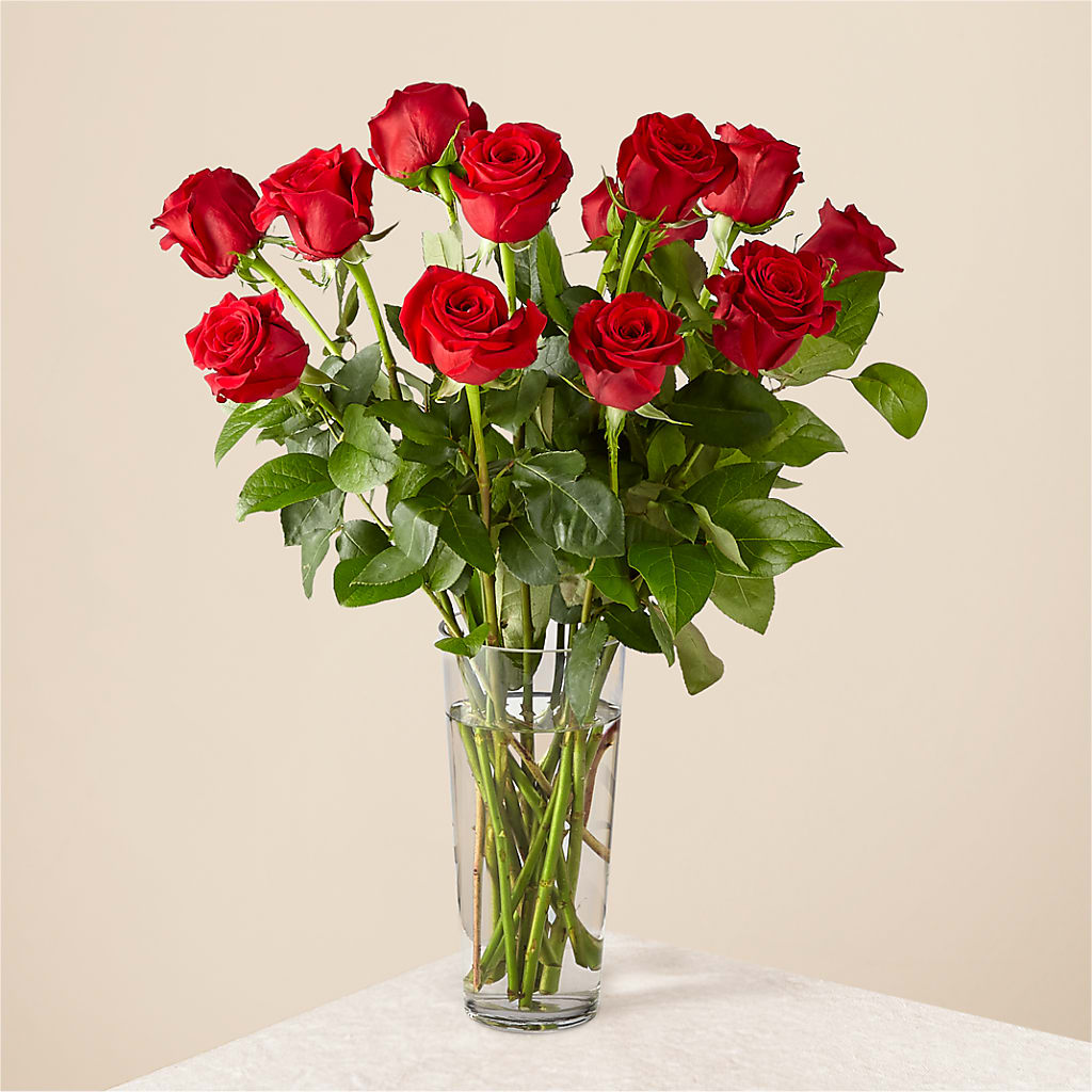 Long Stem Red Rose Bouquet – BETTY'S FLOWERS AND GIFTS, Watsonville CA