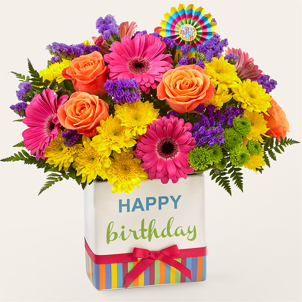 Birthday Brights Bouquet – BETTY'S FLOWERS AND GIFTS, Watsonville CA