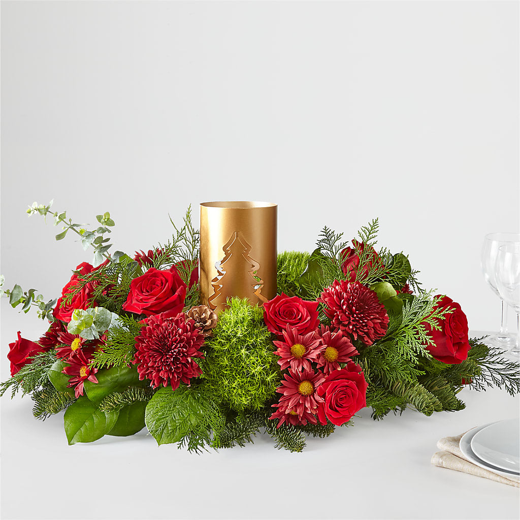 Toast the Season Centerpiece – BETTY'S FLOWERS AND GIFTS, Watsonville CA