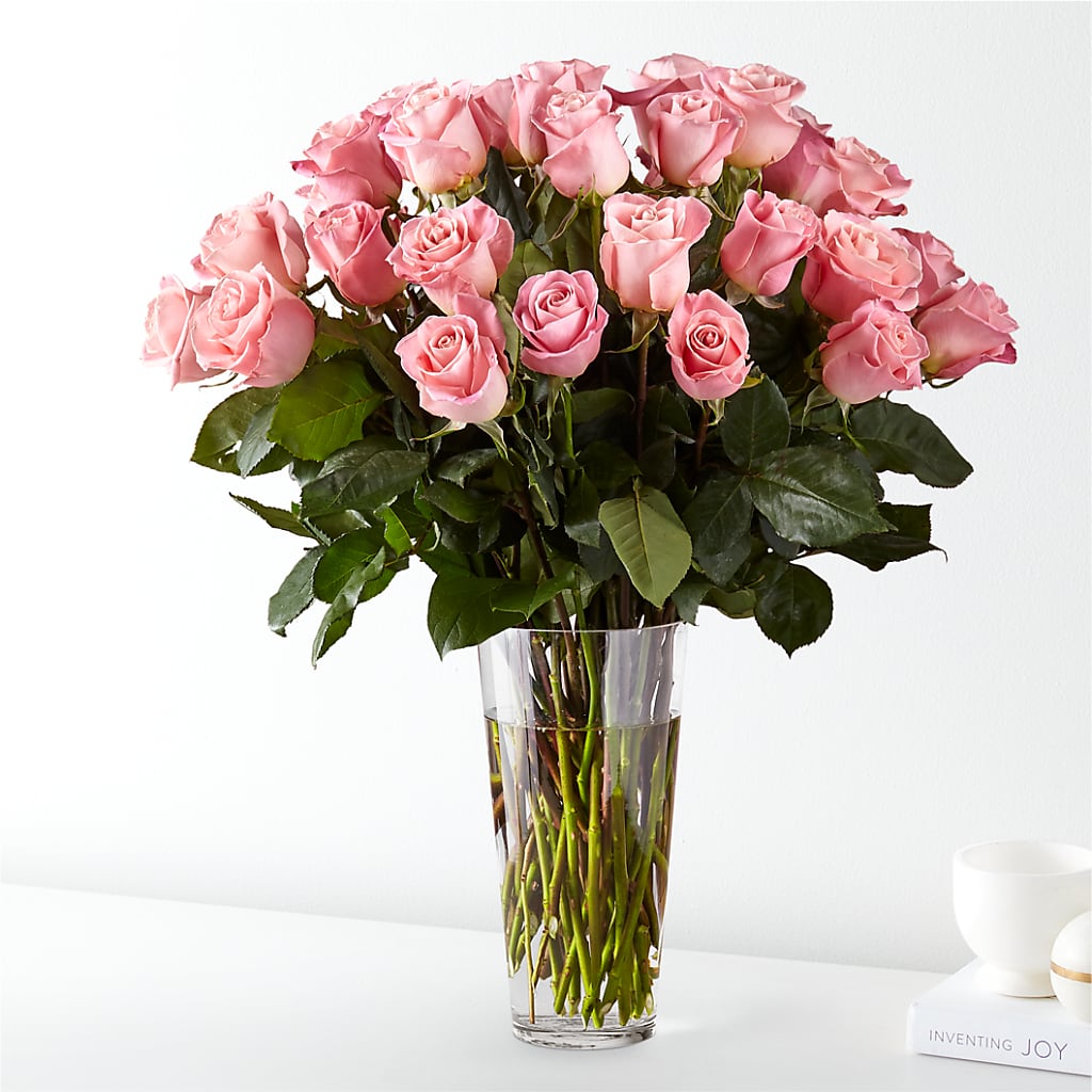 Long Stem Pink Rose Bouquet – BETTY'S FLOWERS AND GIFTS, Watsonville CA