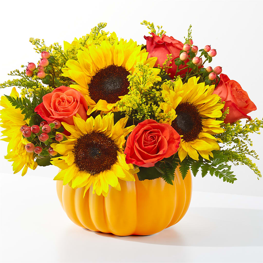 Pick of the Patch Pumpkin Bouquet – BETTY'S FLOWERS AND GIFTS, Watsonville CA