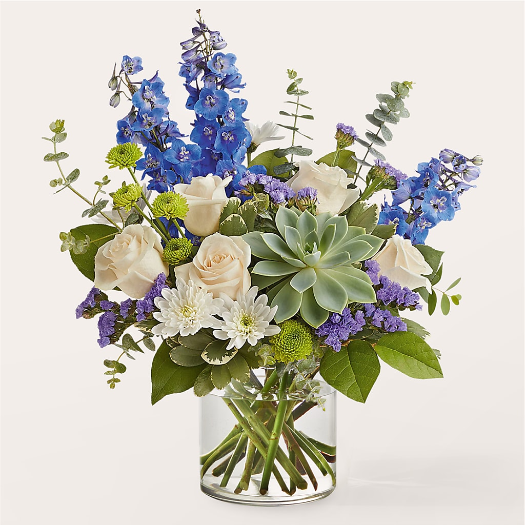 Cerulean Waves Bouquet – BETTY'S FLOWERS AND GIFTS, Watsonville CA