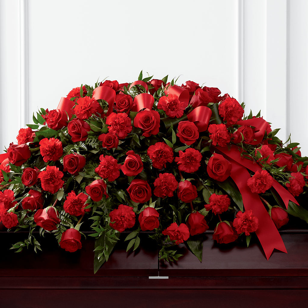 Tribute of Life Casket Spray – BETTY'S FLOWERS AND GIFTS, Watsonville CA