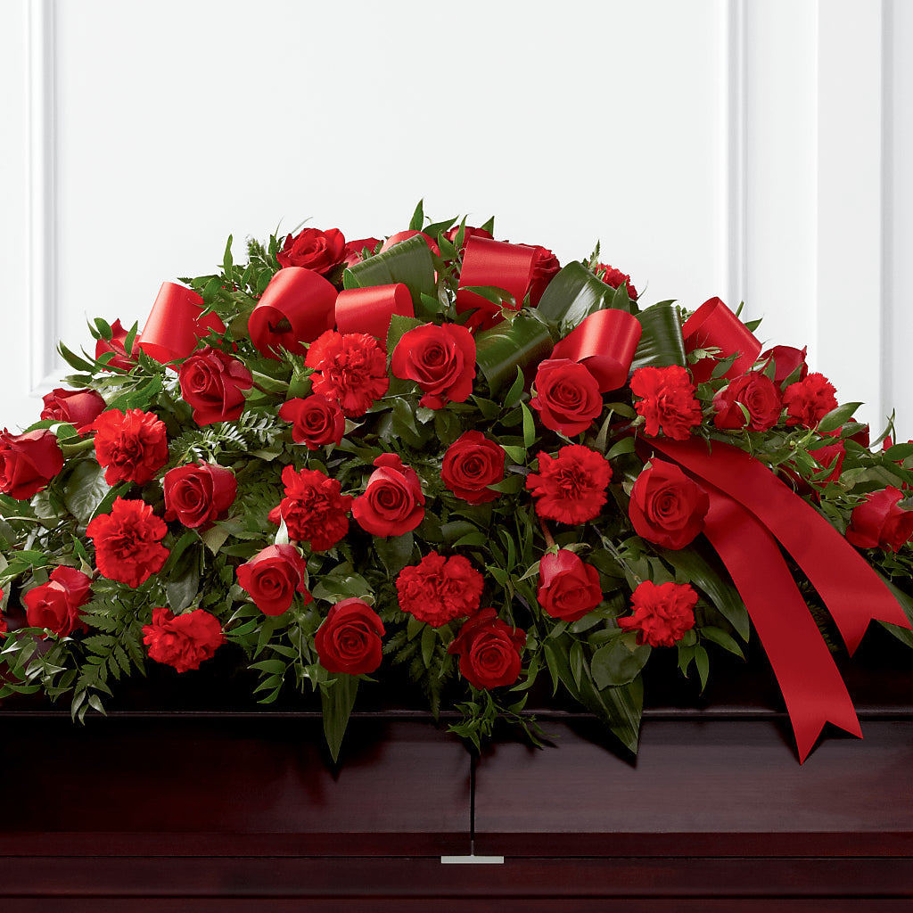 Tribute of Life Casket Spray – BETTY'S FLOWERS AND GIFTS, Watsonville CA
