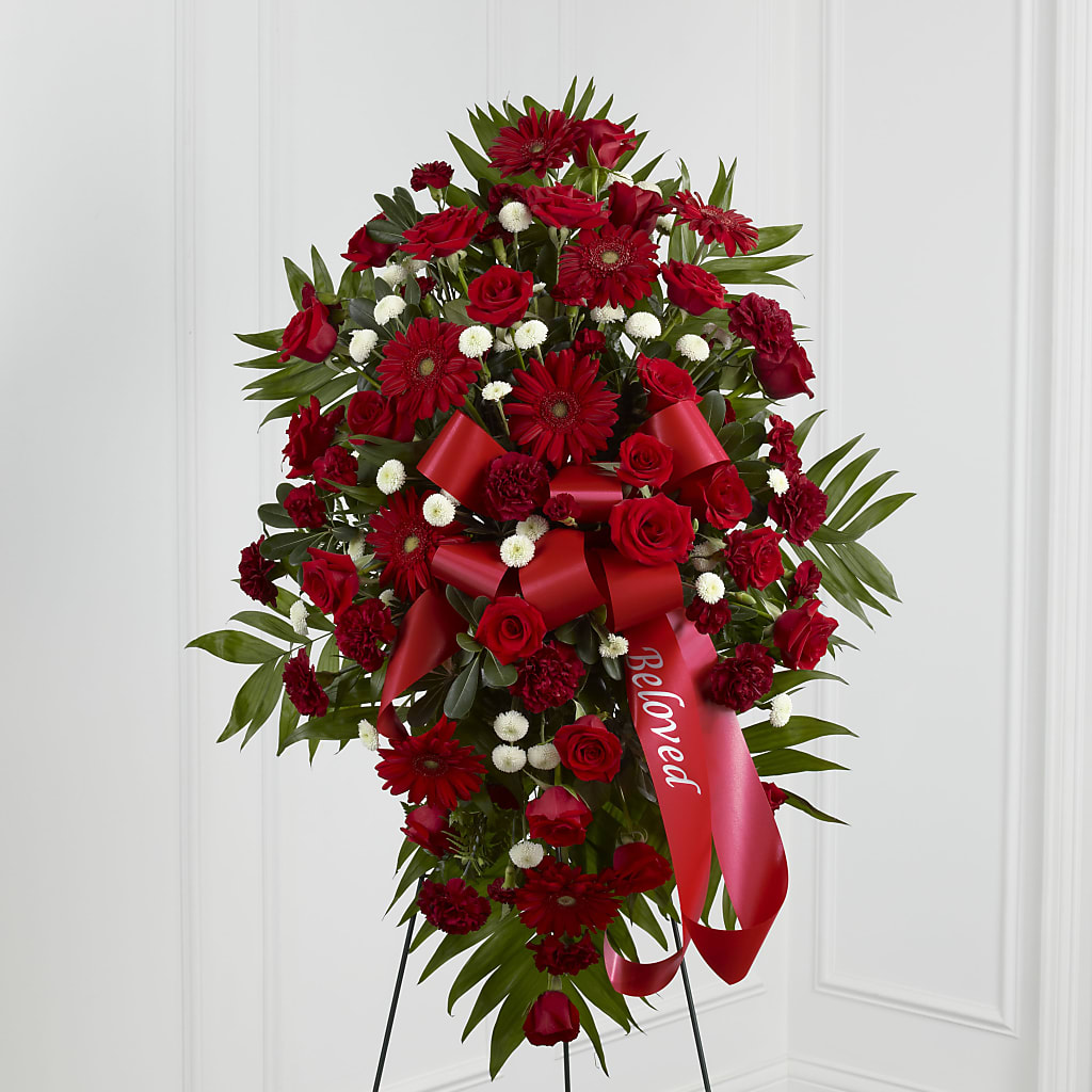 Treasured Memories Standing Spray – BETTY'S FLOWERS AND GIFTS, Watsonville CA