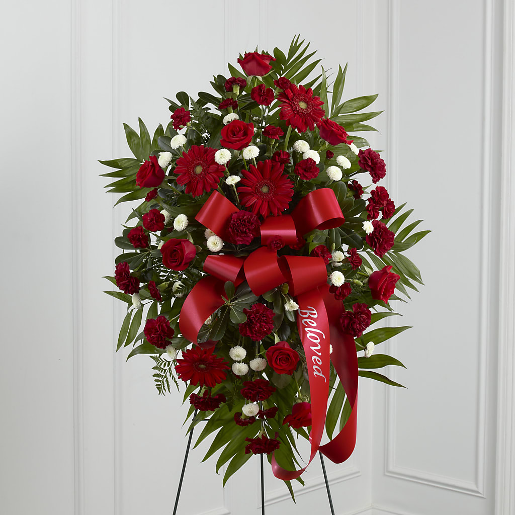 Treasured Memories Standing Spray – BETTY'S FLOWERS AND GIFTS, Watsonville CA