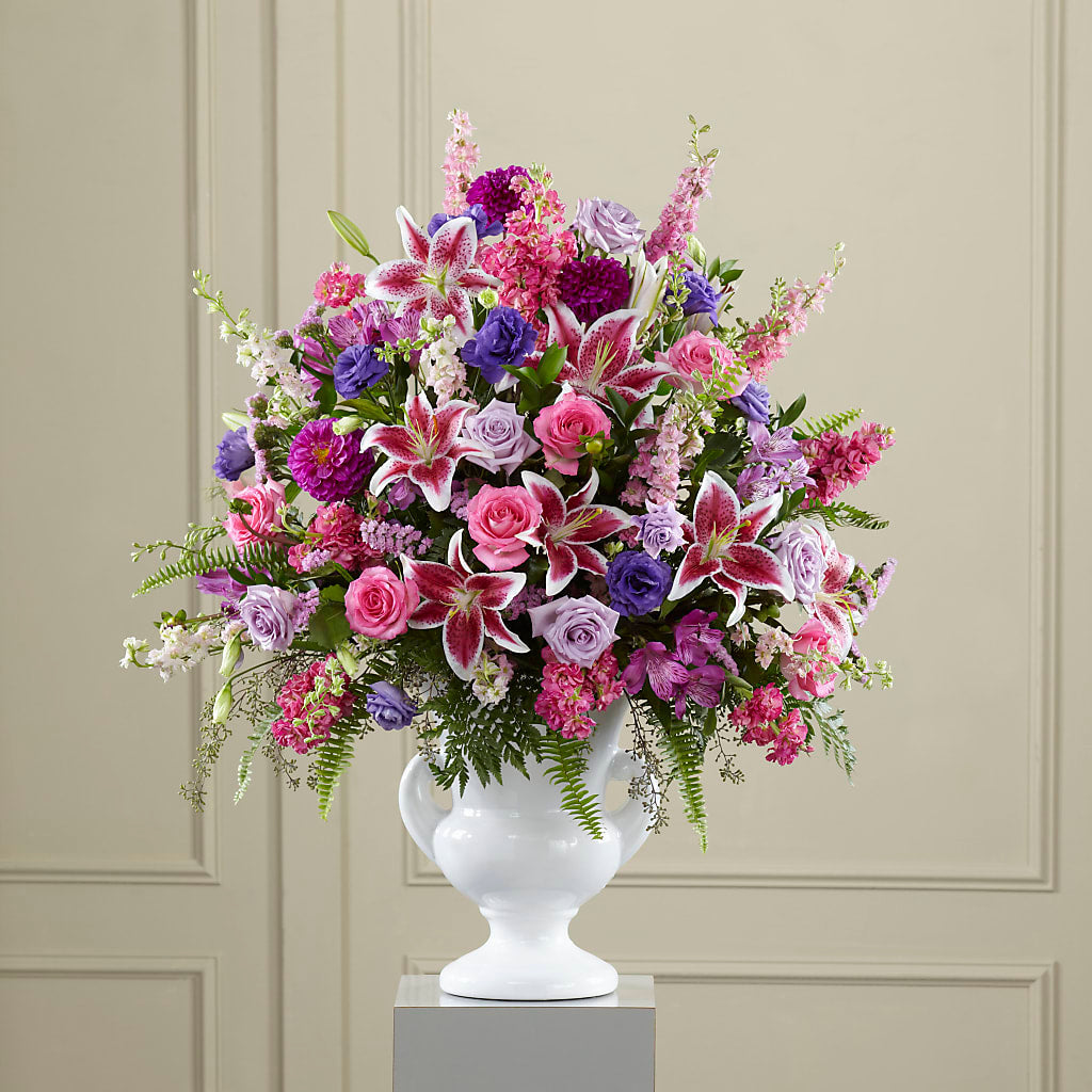 Peaceful Tribute Arrangement – BETTY'S FLOWERS AND GIFTS, Watsonville CA