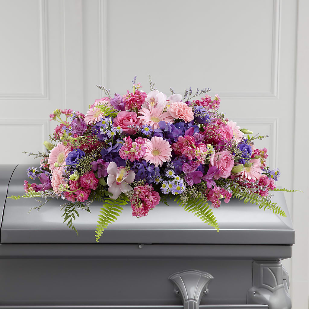Glorious Garden Casket Spray – BETTY'S FLOWERS AND GIFTS, Watsonville CA