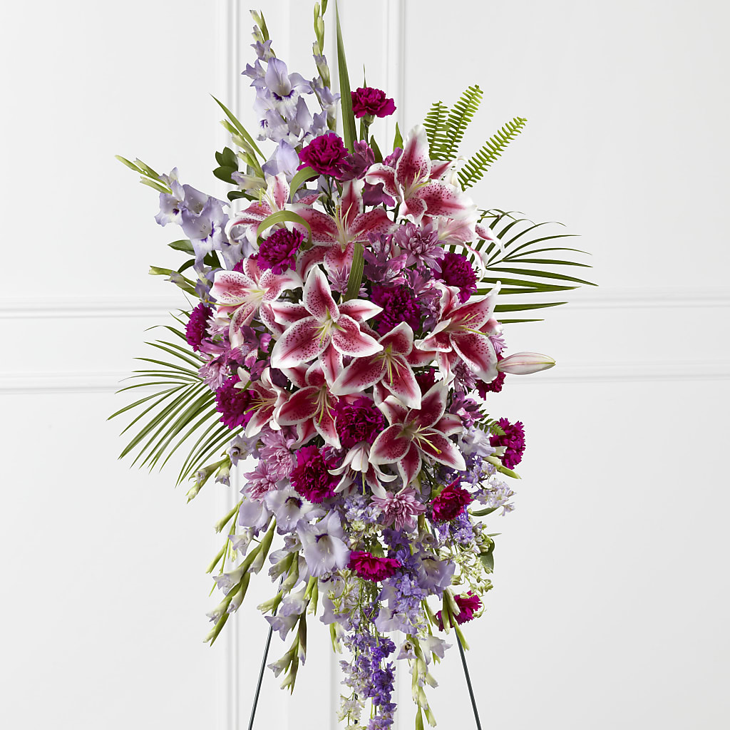 Tender Touch Standing Spray – BETTY'S FLOWERS AND GIFTS, Watsonville CA