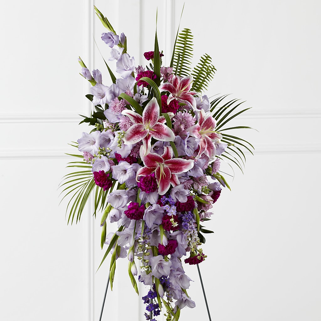Tender Touch Standing Spray – BETTY'S FLOWERS AND GIFTS, Watsonville CA