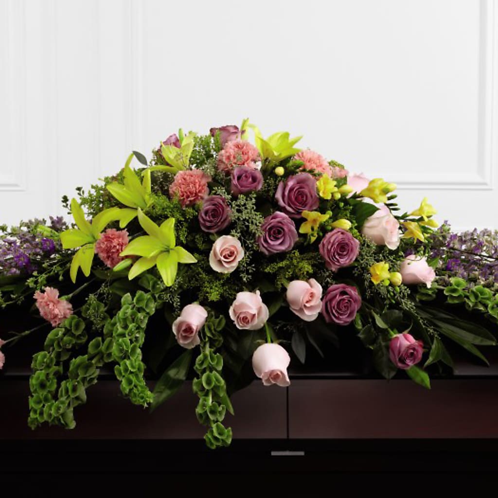 Forever Beloved Casket Spray – BETTY'S FLOWERS AND GIFTS, Watsonville CA