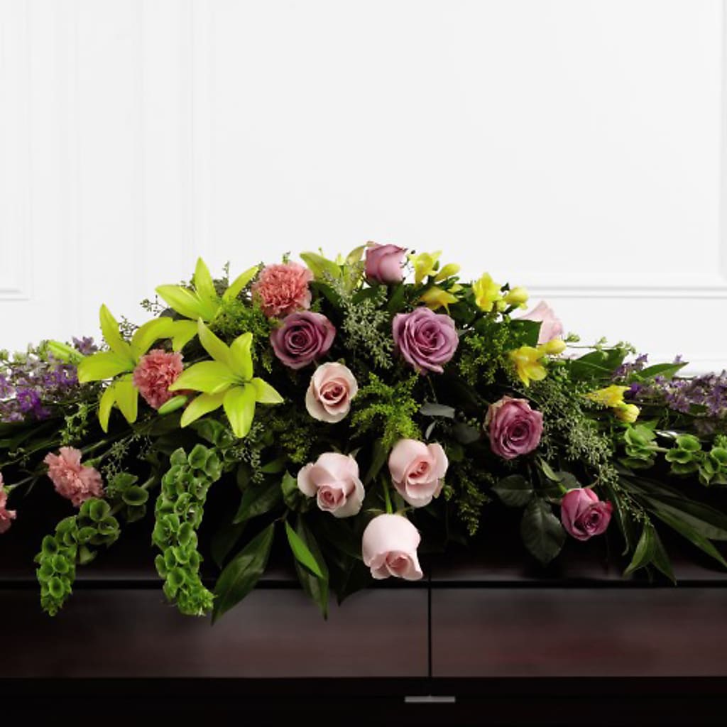 Forever Beloved Casket Spray – BETTY'S FLOWERS AND GIFTS, Watsonville CA