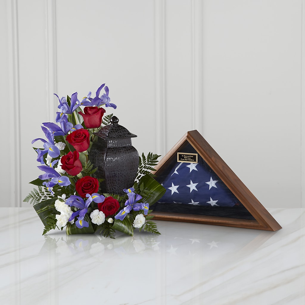 Patriotic Tribute Arrangement – BETTY'S FLOWERS AND GIFTS, Watsonville CA