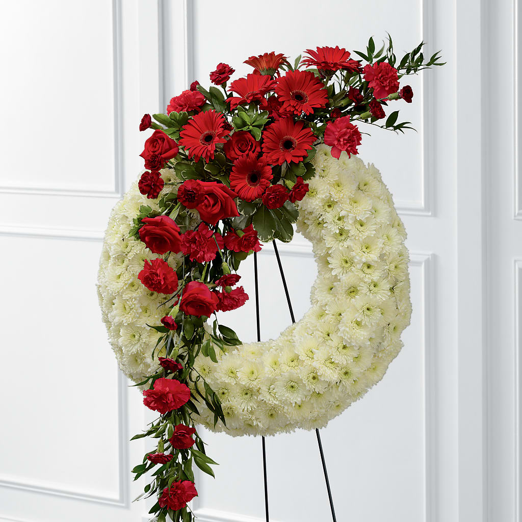 Graceful Tribute Wreath – BETTY'S FLOWERS AND GIFTS, Watsonville CA