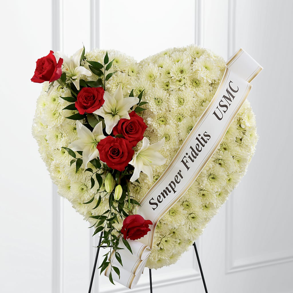 Heartfelt Hero Standing Heart – BETTY'S FLOWERS AND GIFTS, Watsonville CA