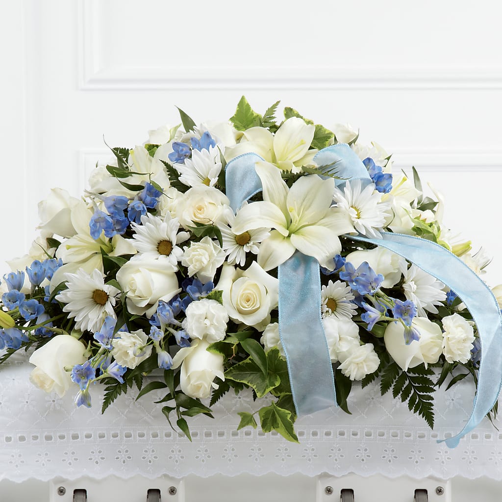 Tender Treasure Casket Spray – BETTY'S FLOWERS AND GIFTS, Watsonville CA