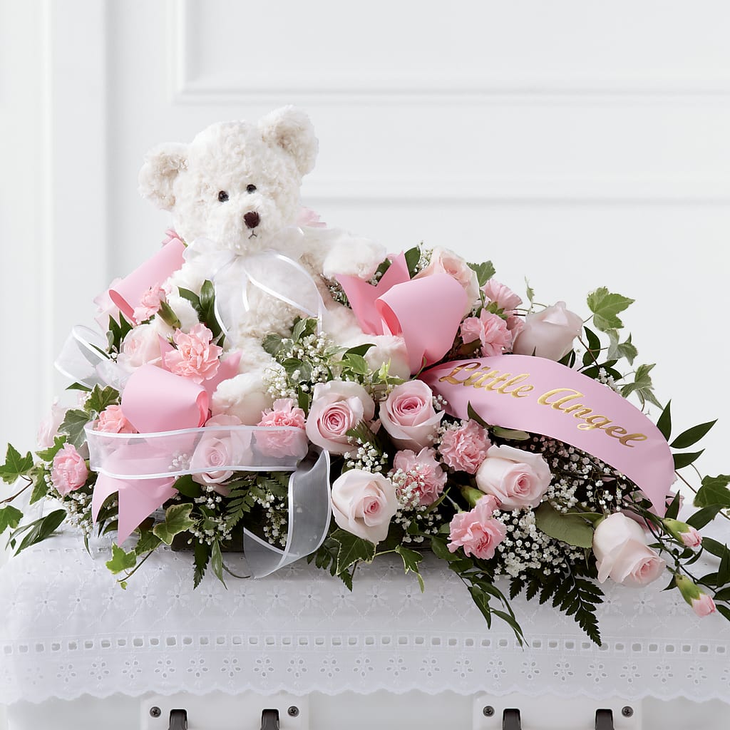 Touch of Sympathy Casket Spray – BETTY'S FLOWERS AND GIFTS, Watsonville CA