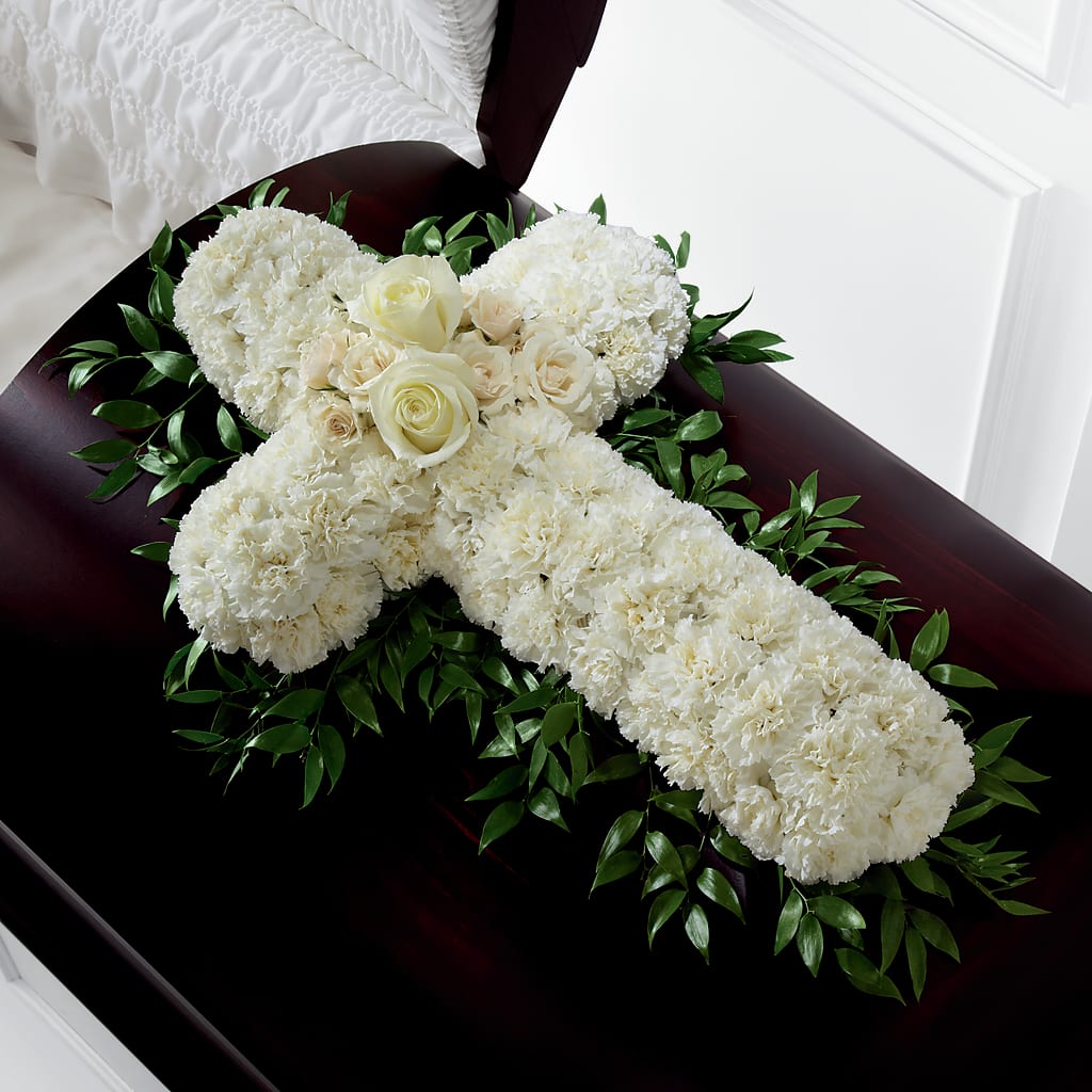 Peaceful Memories Casket Spray (Standard) – BETTY'S FLOWERS AND GIFTS, Watsonville CA