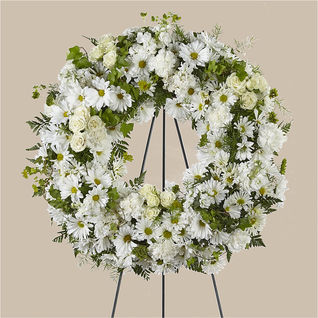 Faithful Wishes Wreath – BETTY'S FLOWERS AND GIFTS, Watsonville CA