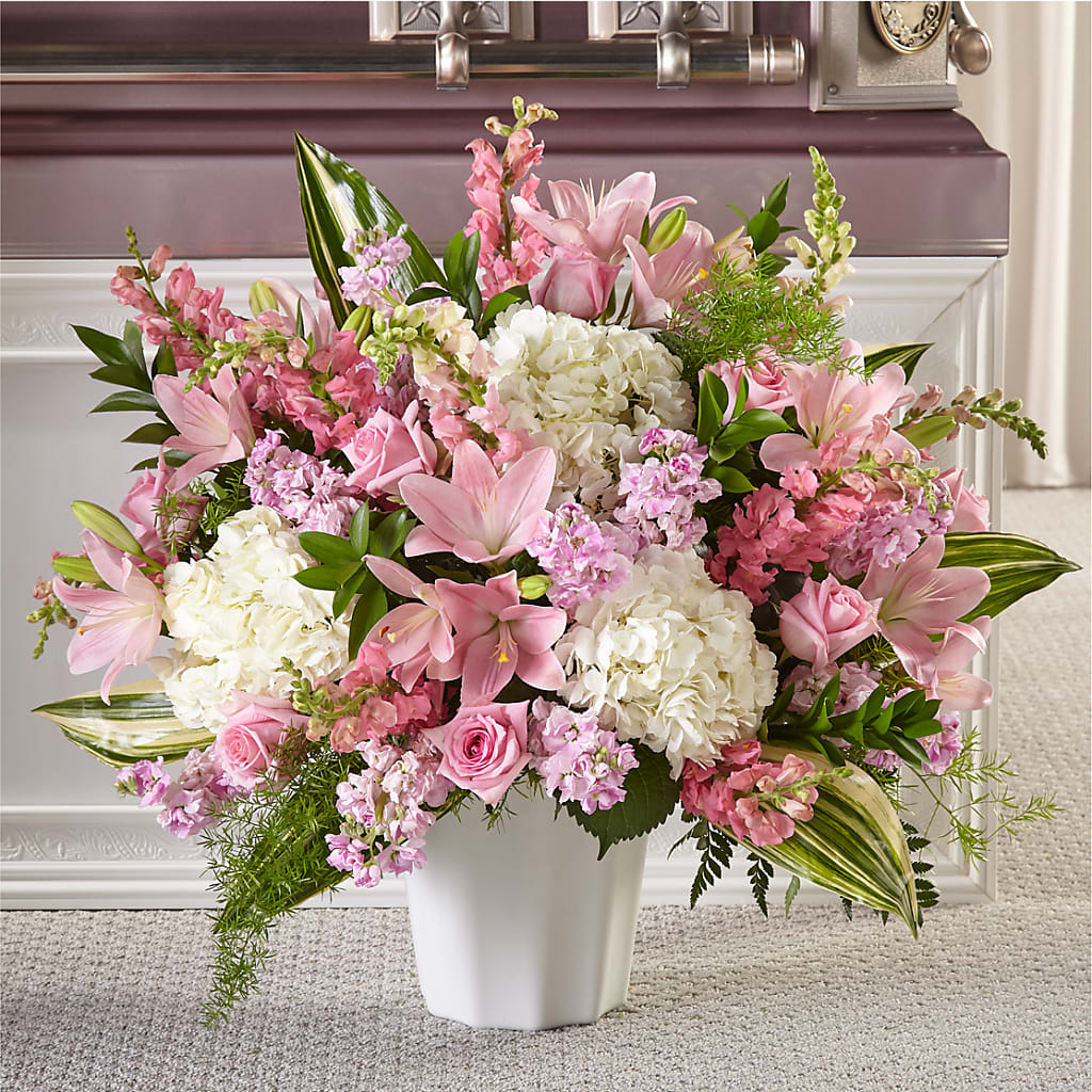 Simply Serene Floor Basket – BETTY'S FLOWERS AND GIFTS, Watsonville CA