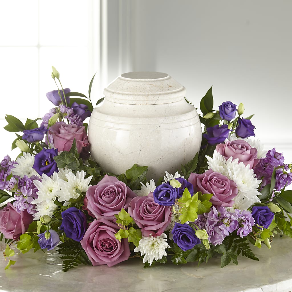 Blooming Sympathy Cremation Adornment – BETTY'S FLOWERS AND GIFTS, Watsonville CA
