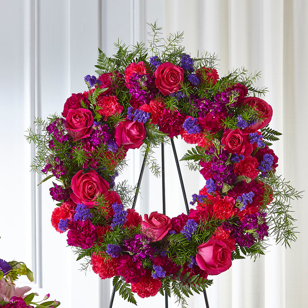 Calming Colors Wreath – BETTY'S FLOWERS AND GIFTS, Watsonville CA