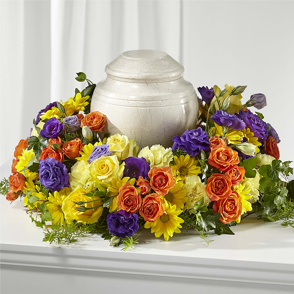 Blossoms of Remembrance Cremation Adornment – BETTY'S FLOWERS AND GIFTS, Watsonville CA