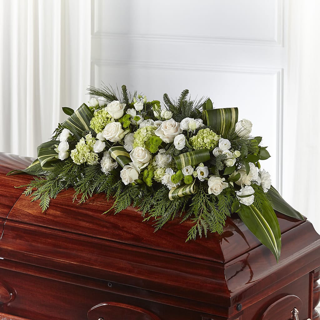 Hopeful Gesture Casket Spray – BETTY'S FLOWERS AND GIFTS, Watsonville CA