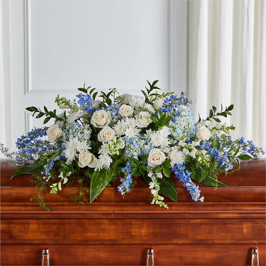 Timeless Essence Casket Spray – BETTY'S FLOWERS AND GIFTS, Watsonville CA