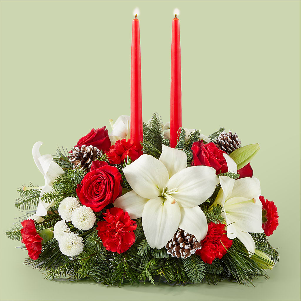 Seasonal Festivities Centerpiece – BETTY'S FLOWERS AND GIFTS, Watsonville CA