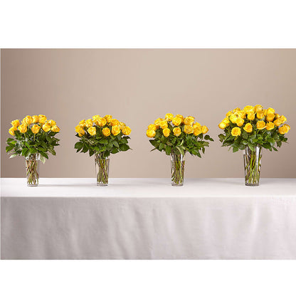 Long Stem Yellow Rose Bouquet – BETTY'S FLOWERS AND GIFTS, Watsonville CA