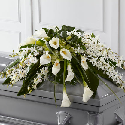 Angel Wings Casket Spray – BETTY'S FLOWERS AND GIFTS, Watsonville CA