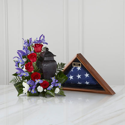 Patriotic Tribute Arrangement – BETTY'S FLOWERS AND GIFTS, Watsonville CA