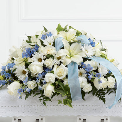 Tender Treasure Casket Spray – BETTY'S FLOWERS AND GIFTS, Watsonville CA