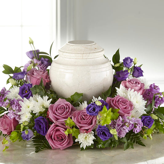 Blooming Sympathy Cremation Adornment – BETTY'S FLOWERS AND GIFTS, Watsonville CA