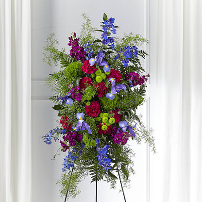 Heavenly Skies Standing Spray – BETTY'S FLOWERS AND GIFTS, Watsonville CA