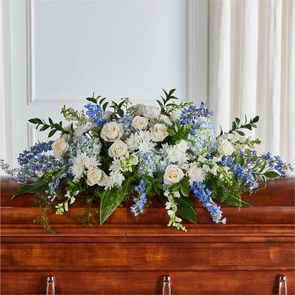 Timeless Essence Casket Spray – BETTY'S FLOWERS AND GIFTS, Watsonville CA