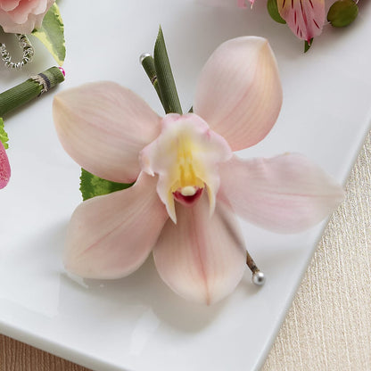 Pink Cymbidium Boutonniere – BETTY'S FLOWERS AND GIFTS, Watsonville CA